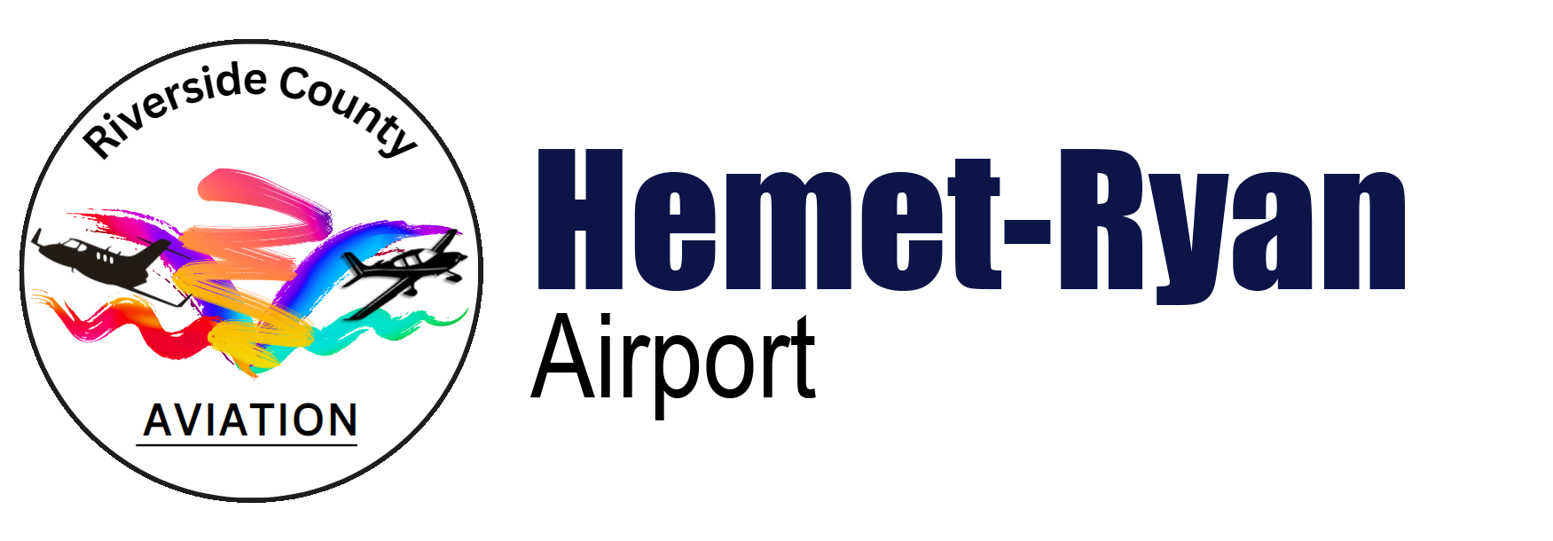 Hemet-Ryan Airport Riverside County Logo
